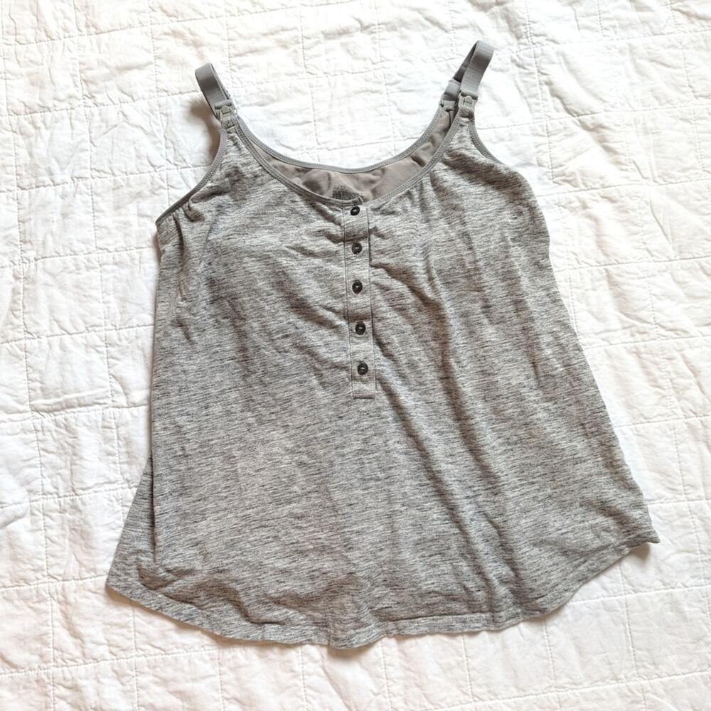 Gilligan & O'Malley s Tank Top Women's Size Medium Nursing Marled